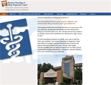 Tablet Screenshot of houstonneuro.com